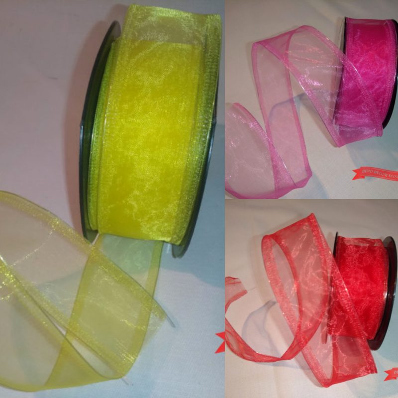 Panglică decorativă Organza 4cm x 10y -