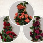 Flori artificiale buchet trandafir 63 cm