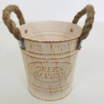 Ghiveci din tabla cu maner 1buc