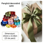 Panglica decorativa saten 25mm x 22.86m