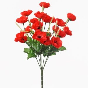 Flori artificiale buchet de mac 38 cm