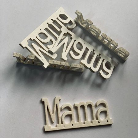 Figurine din lemn alb Mama 5 buc