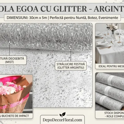 Rola Egoa cu glitter 30cm x 5m