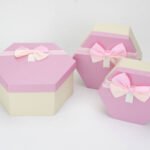 Cutii set 3buc Hexagon