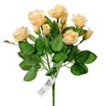 Flori artificiale buchet trandafir 31 cm - imagine 2