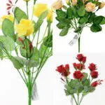 Flori artificiale buchet trandafir 31 cm