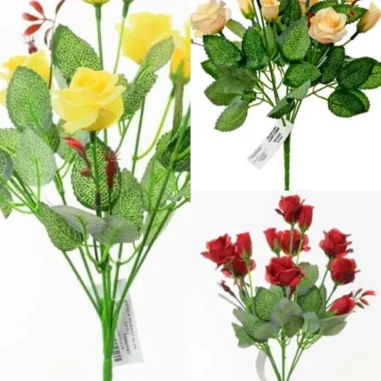 Flori artificiale buchet trandafir 31 cm