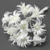 Mini buchet flori albe cu perle 1buc