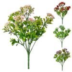 Buchet verdeata cu bobite colorate 30cm