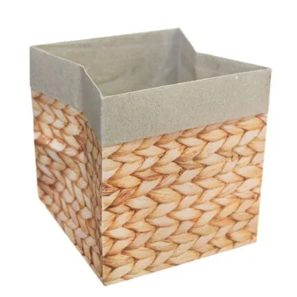 Cutie Casual Naturală – 12x12x12,5 cm 10buc
