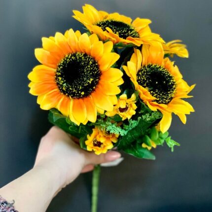 Flori artificiale Buchet floarea soarelui 35 cm