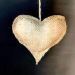 Inimioară iută 1 buc