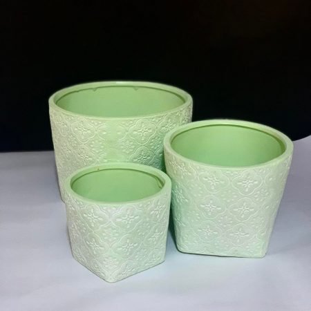 Set ceramică floral 3 buc