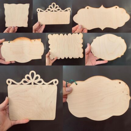 Tăblițe decorative din lemn 1 buc