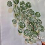 Creangă eucalipt cu zăpadă 72 cm