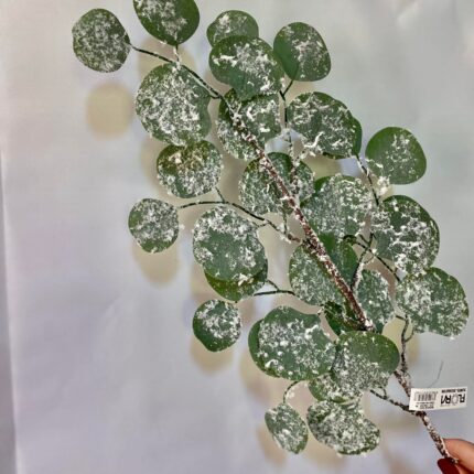 Creangă eucalipt cu zăpadă 72 cm