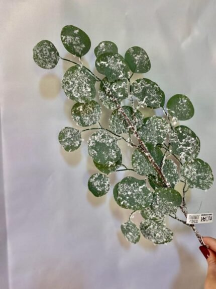 Creangă eucalipt cu zăpadă 72 cm