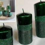 Lumanare QueenEvo verde 1 buc