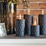 Lumanare FLORENCJA negru 1 buc