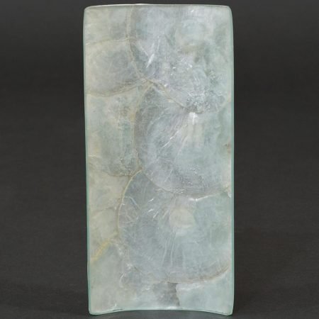 Tavita din sticla pentru lumanari 18×8,5 cm