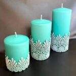 Lumanare VelourLance Turquoise