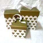 Set cutii cu inimioare aurii