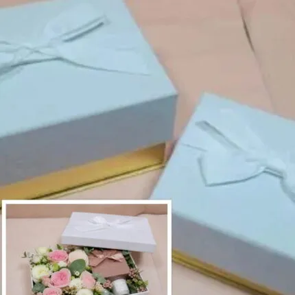 Set cutii velvet alb