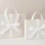 Set cutii velvet cu mâner alb