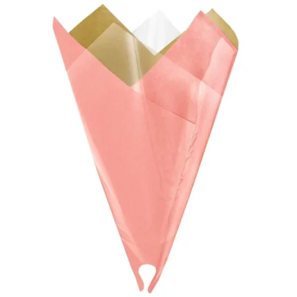 Folie conică 44×50 cm/50 buc roz