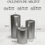 Lumanare OPAL premium Argintiu