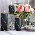 Lumanare bolero mata negru