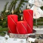 Lumanare bolero mata rosu