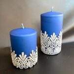 Lumanare VelourLance Albastru