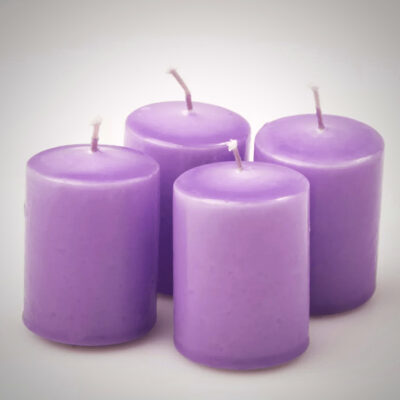 Set Lumanari Advent Lavanda