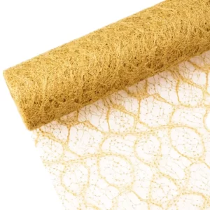 Plasa dantelata cu glitter 50cmx4,5m