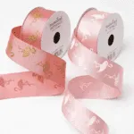 Panglica satin flamingo 38mmx6,4m