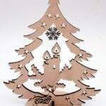 Braduleti Craciun din lemn