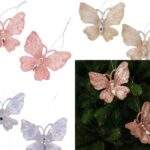 2 buc. ornament fluture 11,5cmx18,5cm