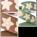 Panglica saten cu model turta dulce 38mmx6,4m