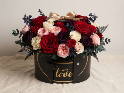 Cutie aspect metalic cu surpriza