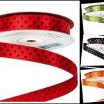 Panglica saten cu buline12x20m