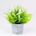 Lavanda artificiala in ghiveci Alb