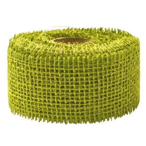 Panglica iuta 5cmx9m verde ceai