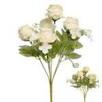 Buchet de trandafiri cu hortensie 29 cm