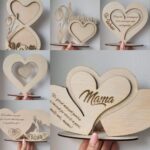 Suport decoratiuni din lemn