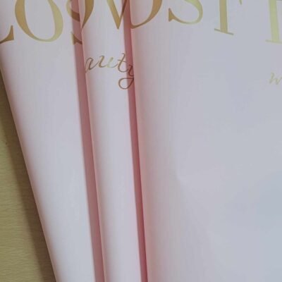 Folia cu model LOST IN LOVE Pink/Gold 50cmx9m