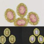 Medalion Sissy 3×4cm