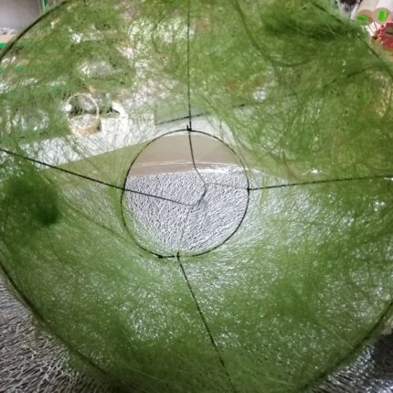 Suport buchet cu sisal 23cm verde