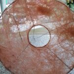 Suport buchet cu sisal 23cm roz