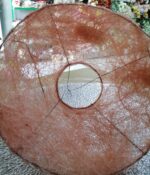 Suport buchet cu sisal 23cm roz